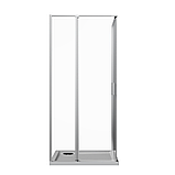 Скляна душова кабіна AVKO Glass RDR13B, 90х90х190 Chrome, фото 2