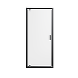 Скляні душові двері  AVKO Glass RDJ29, 90х190 Black, фото 3
