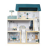 Дерев'яний ляльковий будиночок AVKO Вілла Толедо Green + меблі, фото 3