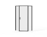 Скляна душова кабіна AVKO Glass RDD21C 90x90x190 Black, фото 3