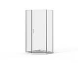Скляна душова кабіна AVKO Glass RDD21C 90x90x190 Chrome, фото 4