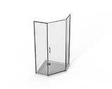 Скляна душова кабіна AVKO Glass RDD21C 90x90x190 Chrome, фото 5