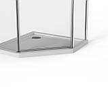 Скляна душова кабіна AVKO Glass RDD21C 90x90x190 Chrome, фото 8