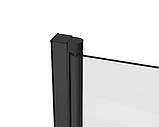 Скляна шторка для ванни AVKO Glass RDY21 70х140см Black, фото 3