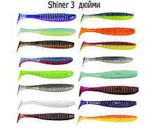 Силіконова приманка Angry Baits Shiner 3" (6шт) колір