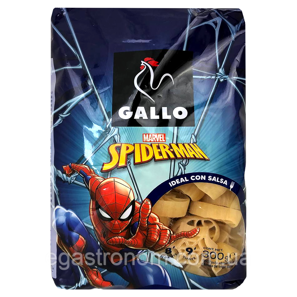 Макарони спайдермен Галло Gallo spidermen 300g 12шт/ящ (Код: 00-00017112)