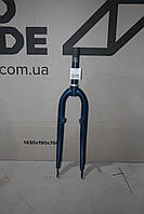 Вилка 26" Жорстка ST 1-1/8 rod-158 безрізьбова v-br синій (матовий) YS 7102 60% matt Dorozhnik LUX