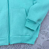 Худі чоловіче з капюшоном на блискавці тринитка на флісі XS S M L XL XXL, фото 7