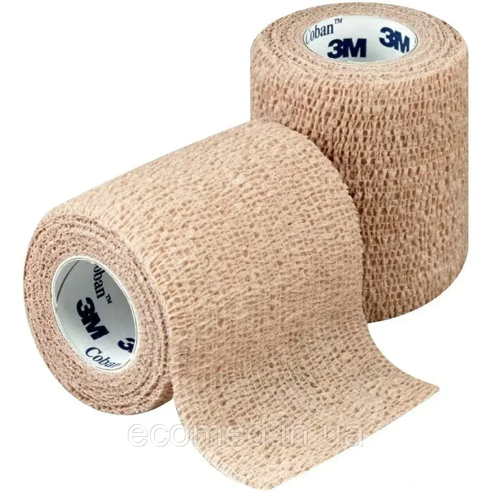 Аутоадгезійний еластичний бинт Кобан (Coban), 7,5см*4,5м, фото 1