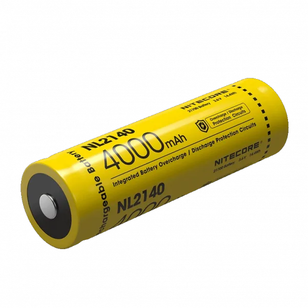 Акумулятор 21700 Nitecore NL2140 4000mAh 5A 3.6 V Li-Ion (Жовтий)