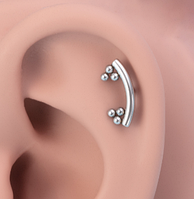 Прикраса для пірсингу язика, губи. Штанга в язик