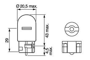 Безцокольна лампочка 1-но Контактна