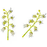 Штучна домішка конвалія суцвіття 12 см за 100 шт., фото 2