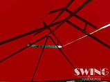 Павільйон Swing & harmonie 3 х 4 м червоний з LED підсвічуванням від сонячної батареї, фото 5