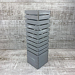 Ваза з дерева L сіра 50 см