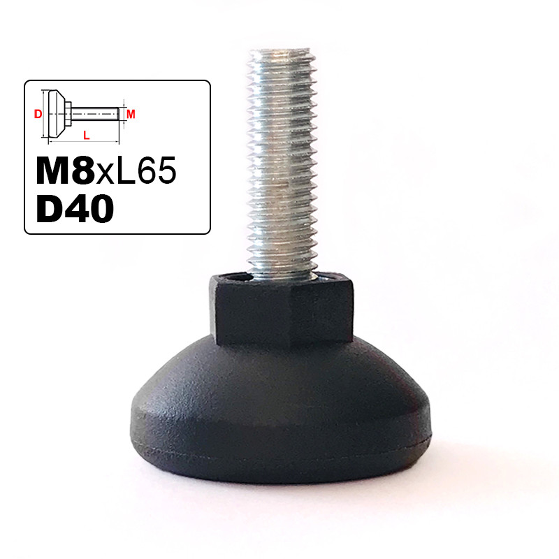 Опора регулируемая M8х40 D30