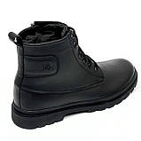 Черевики чоловічі на вовні із шнурівкою та замком збоку чорні Міда 140464 (16ш) 40 розмір, фото 7