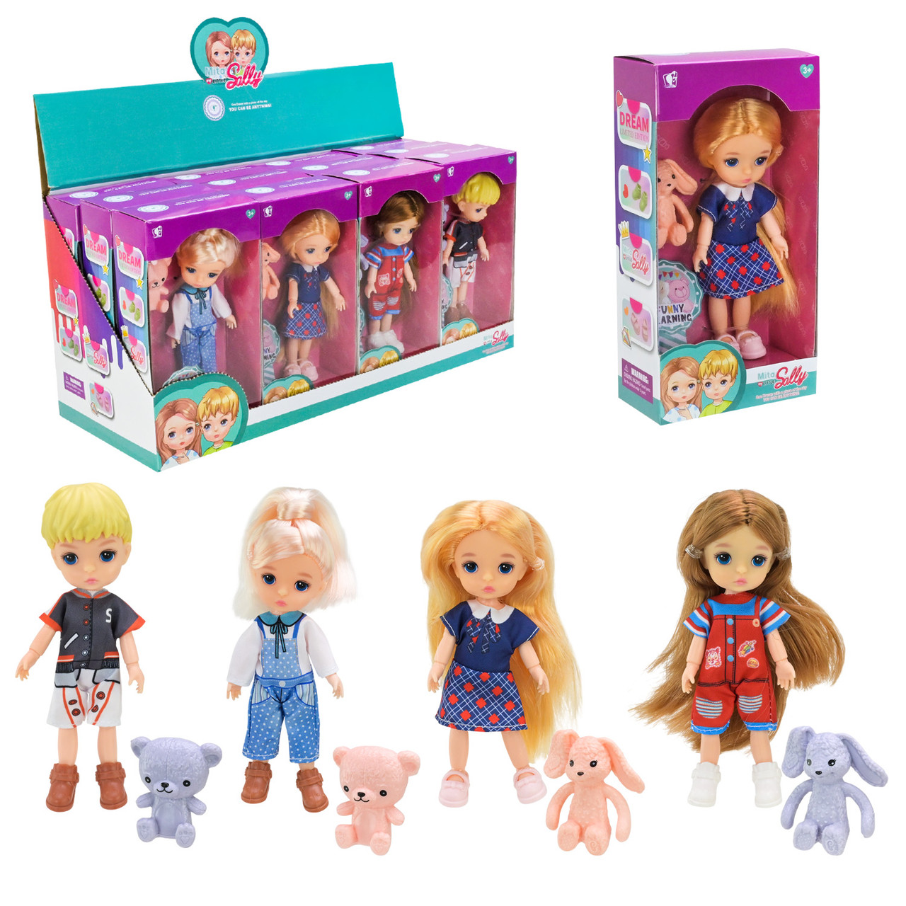 Лялька 91056-A рис мікс видів дисплей бокс, фото 1