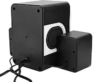 Комп'ютерні колонки 2.1 з сабвуфером і живленням від USB FT-10 Біло-чорні, фото 5