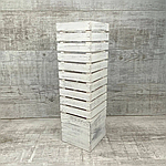 Ваза з дерева L біла 50 см