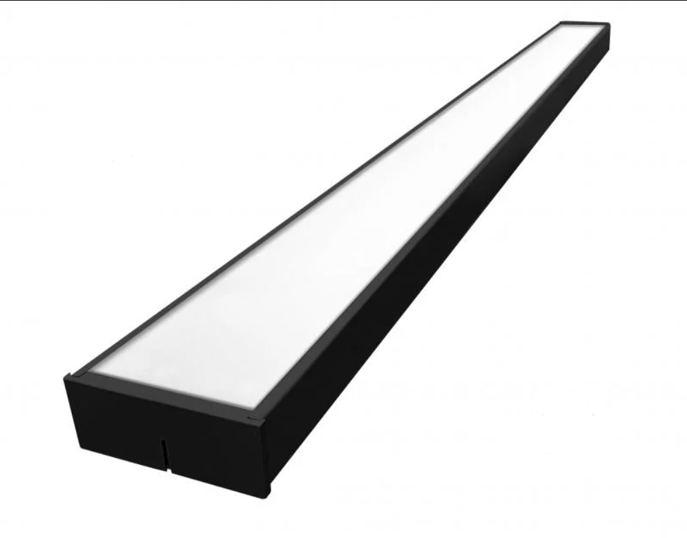 Світильник світлодіодний LED Lezard 60 Вт 4200K 100*1200, метал, чорний 1/20 442-OL100-060B, фото 1