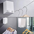 Білизняна мотузка Supretto з нержавіючої дроту висувна (Арт. 7173-0001), фото 9