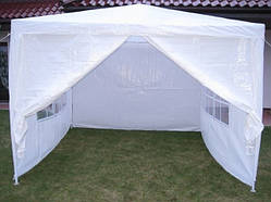 Намет садовий павільйон 3 х 3 + 4 стіни Білий