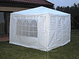 Намет садовий павільйон 3 х 3 + 4 стіни Білий, фото 3