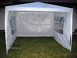 Намет садовий павільйон 3 х 3 + 4 стіни Білий, фото 4