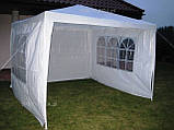 Намет садовий павільйон 3 х 3 + 4 стіни Білий, фото 7