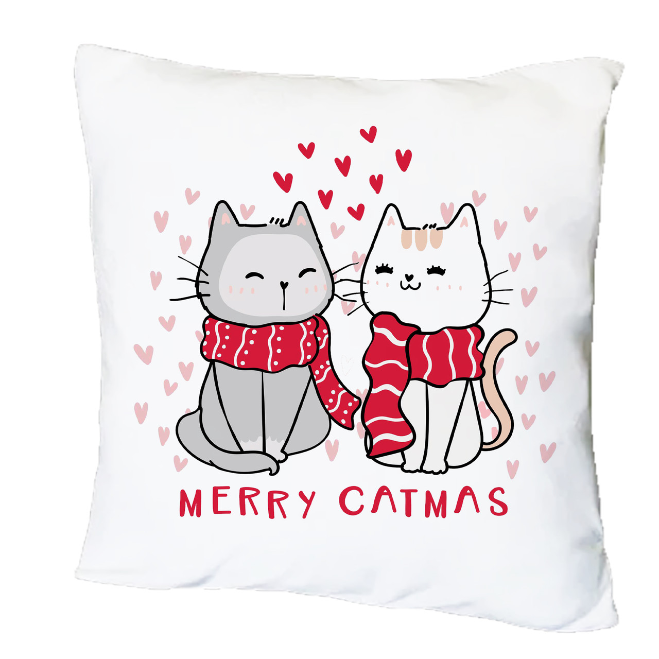 Подушка з друком "Merry Catmas" (21573)