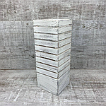 Ваза з дерева М біла 40 см