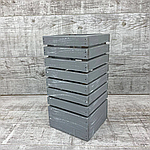 Ваза з дерева S сіра 30 см