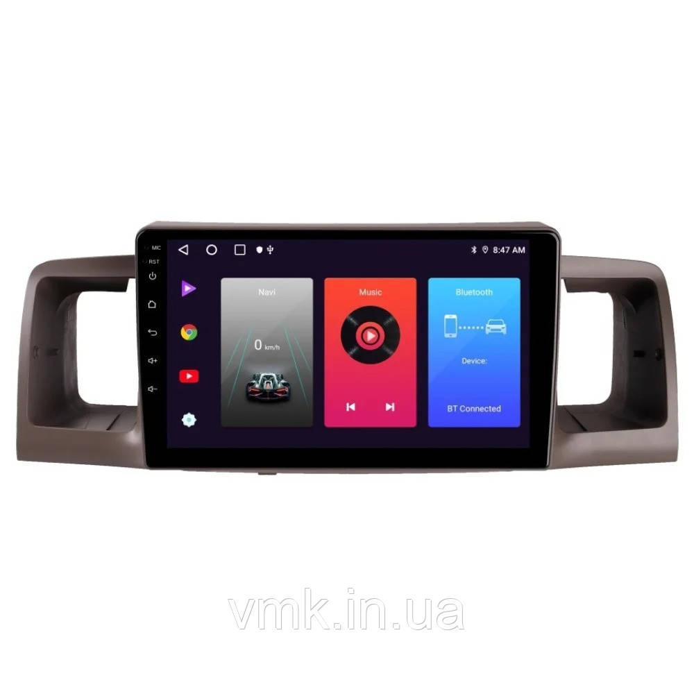 Штатна Магнітола Toyota Corolla IX E120, E130 2001-2007 на Android Модель JAC-3GWiFi