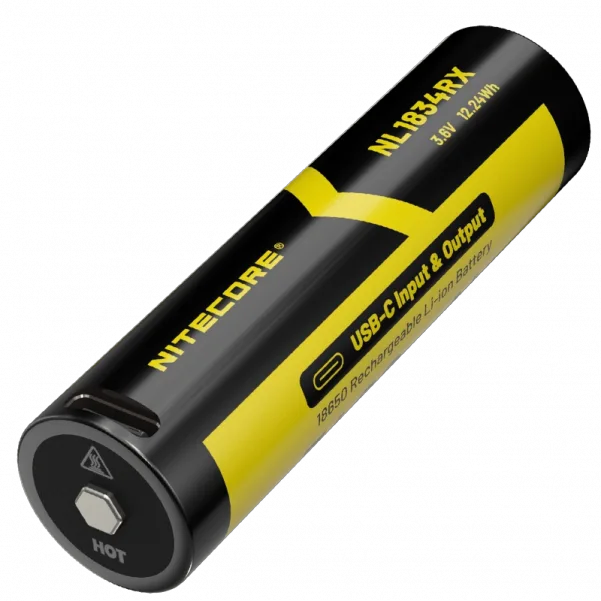 Акумулятор 21700+ Power Bank Nitecore NL2150RX 5000mAh 8А 3.6V (Чорно-жовтий), фото 1