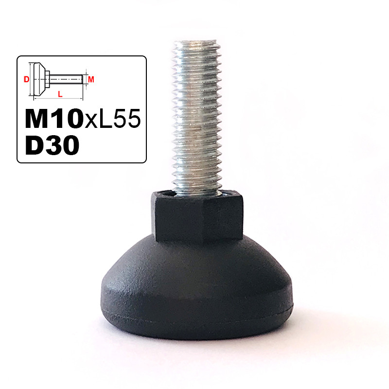Опора регулируемая M8х40 D30