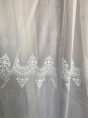 Тюль бамбук заввишки 2,8 м. біла, фото 3