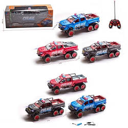 Джип пікап поліція на радіокеруванні (6 коліс, світло) 444-2ABD/444-1ABD