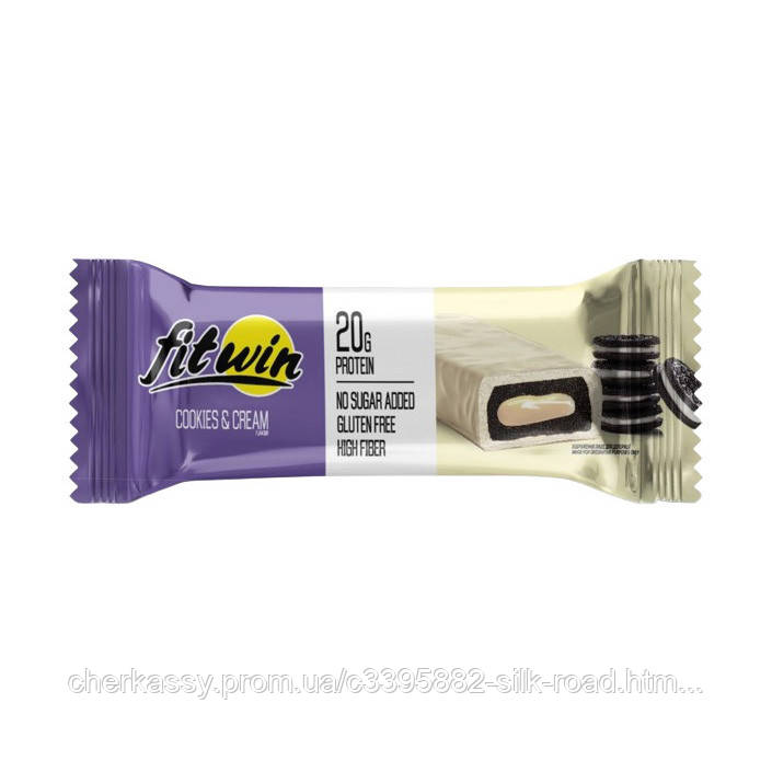 Fitwin Bar No Sugar Added (60 g, cookies & cream)