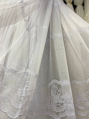 Тюль бамбук заввишки 2,8 м. біла, фото 3
