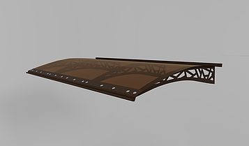 Металевий збірний дашок 3.05x1 м