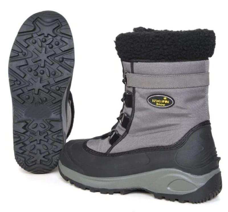 Ботинки зимние Norfin SNOW GRAY (комбинированные, искусственный мех, серые) -20 ° / р.45,13980-GY-45, фото 1