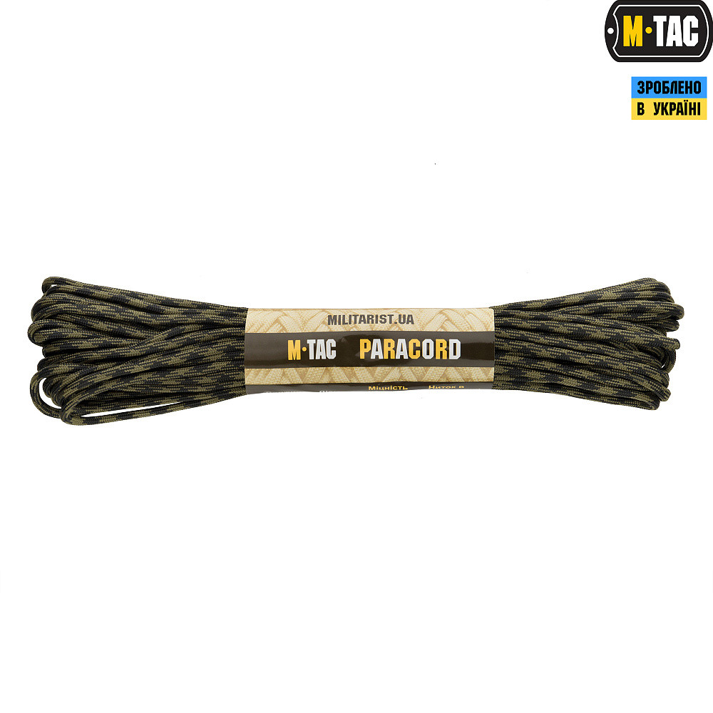 Паракорд 550 type III Black & Army Green 15м