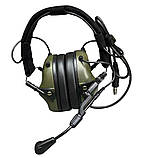 Навушники тактичні Earmor M32 Mod3, активні навушники військові, колір – Олива, фото 4