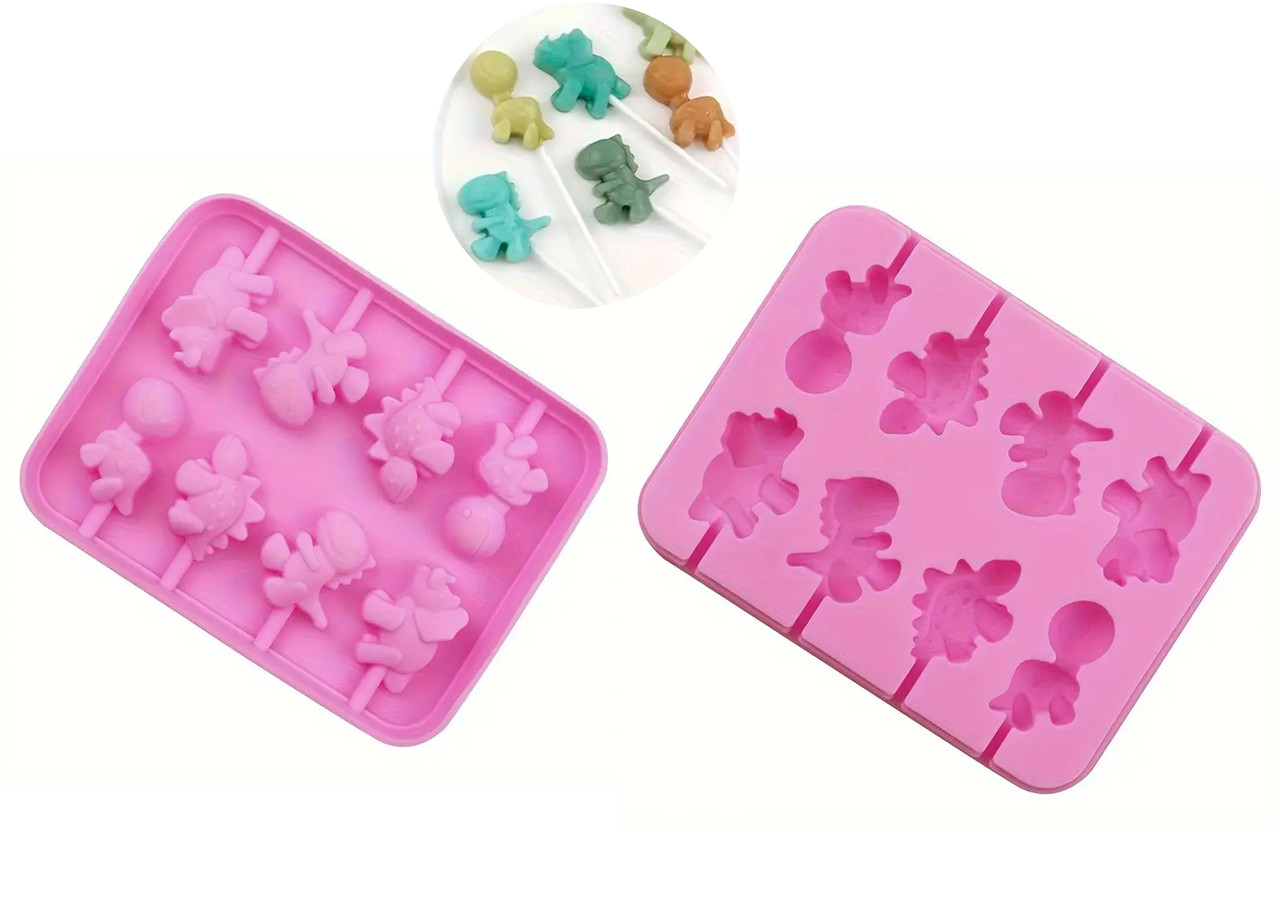 Форма силіконова для льодяників Baker Динозаврики (202160)