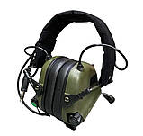 Навушники тактичні Earmor M32 Mod3, активні навушники військові, колір – Олива, фото 5
