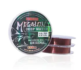 Жилка BratFishing MEGALON DEEP WATER 100 m / 0.14 mm