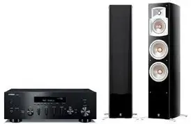 Стереосистема Yamaha R-N600A black + акустика NS-555 black
