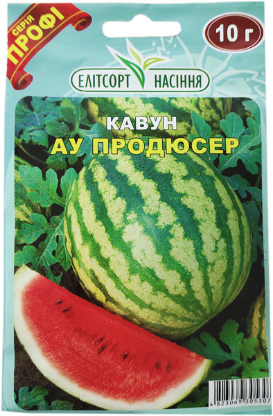 Насіння кавунів АУ Продюсер 10 г середньостиглий, фото 1