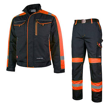 Комплект захисний робочий, спецодяг: куртка та напівкомбінезон, робоча уніформа, роба